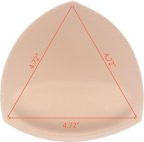 Miniatura 2 de Awpeye 10 pares de almohadillas de brasier deportivo para mujer (beige, negro, blanco)