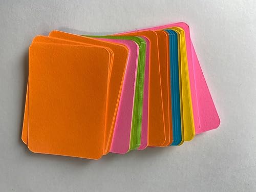 Tarjetas de índice en blanco - Colores surtidos de 2 x 3 pulgadas, 75 tarjetas por paquete para escuela, tarjetas flash, tarjetas de palabras,