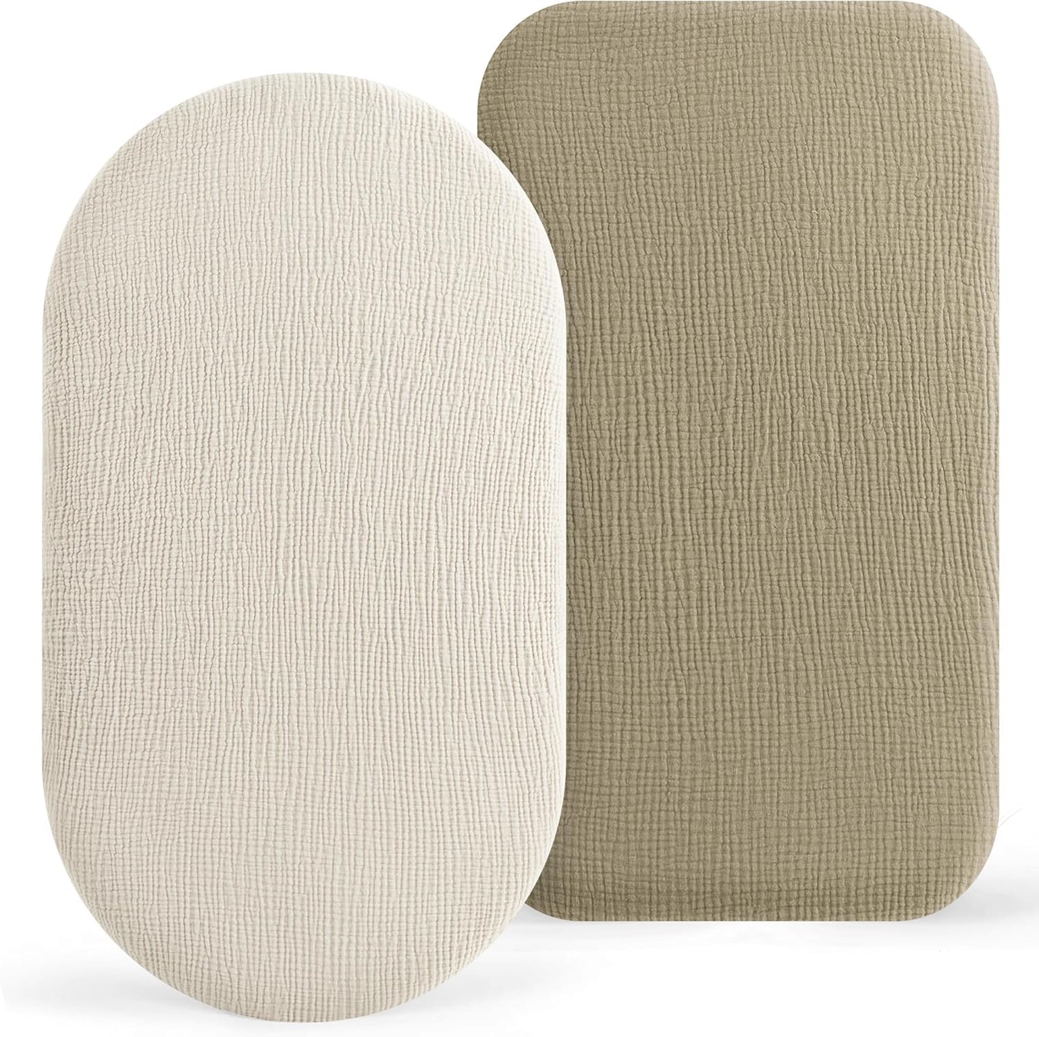 Muslin Moses Basket Sheets 2 Pack