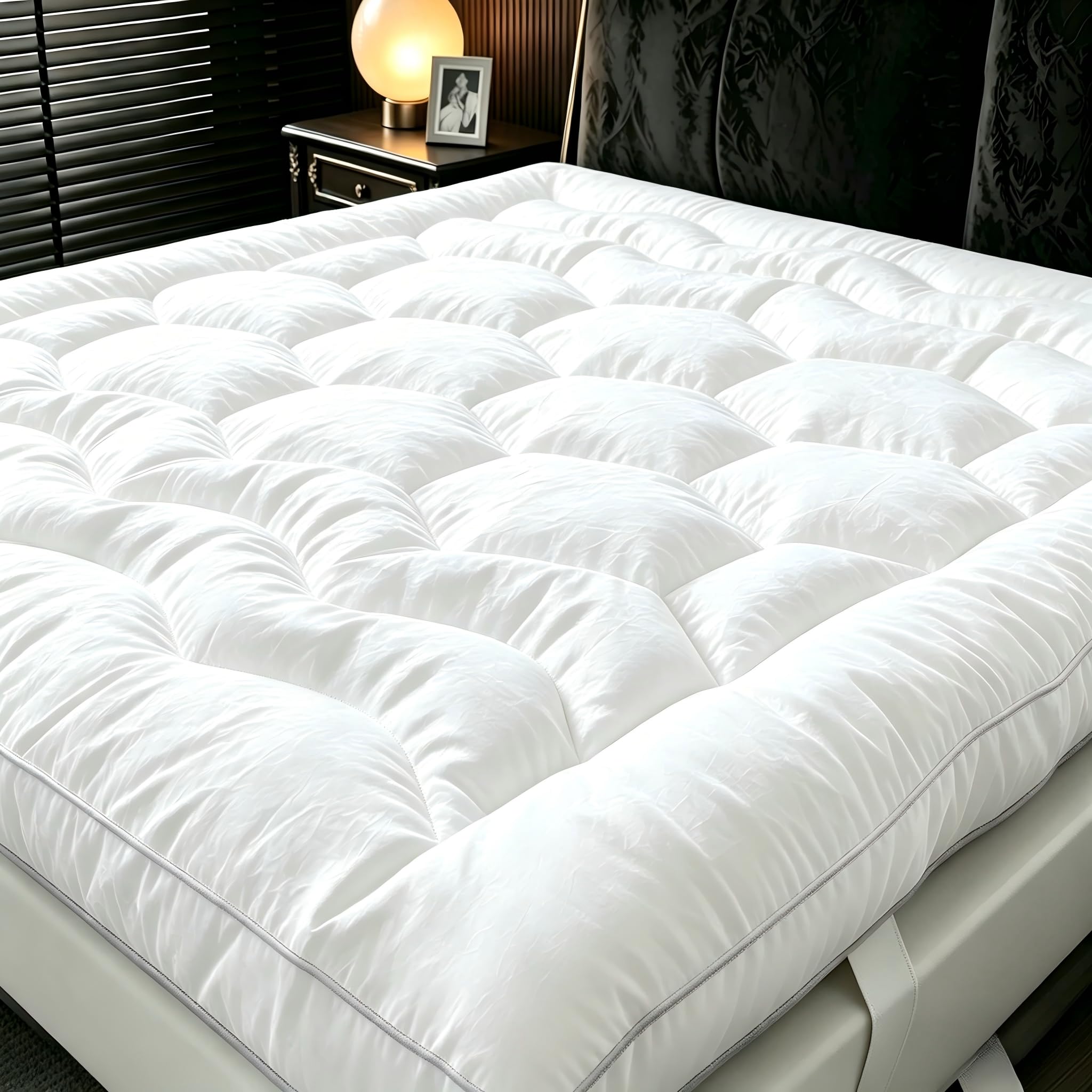 Cliporix Double Mattress Topper for Back Relief, Breathable Cool Comfort