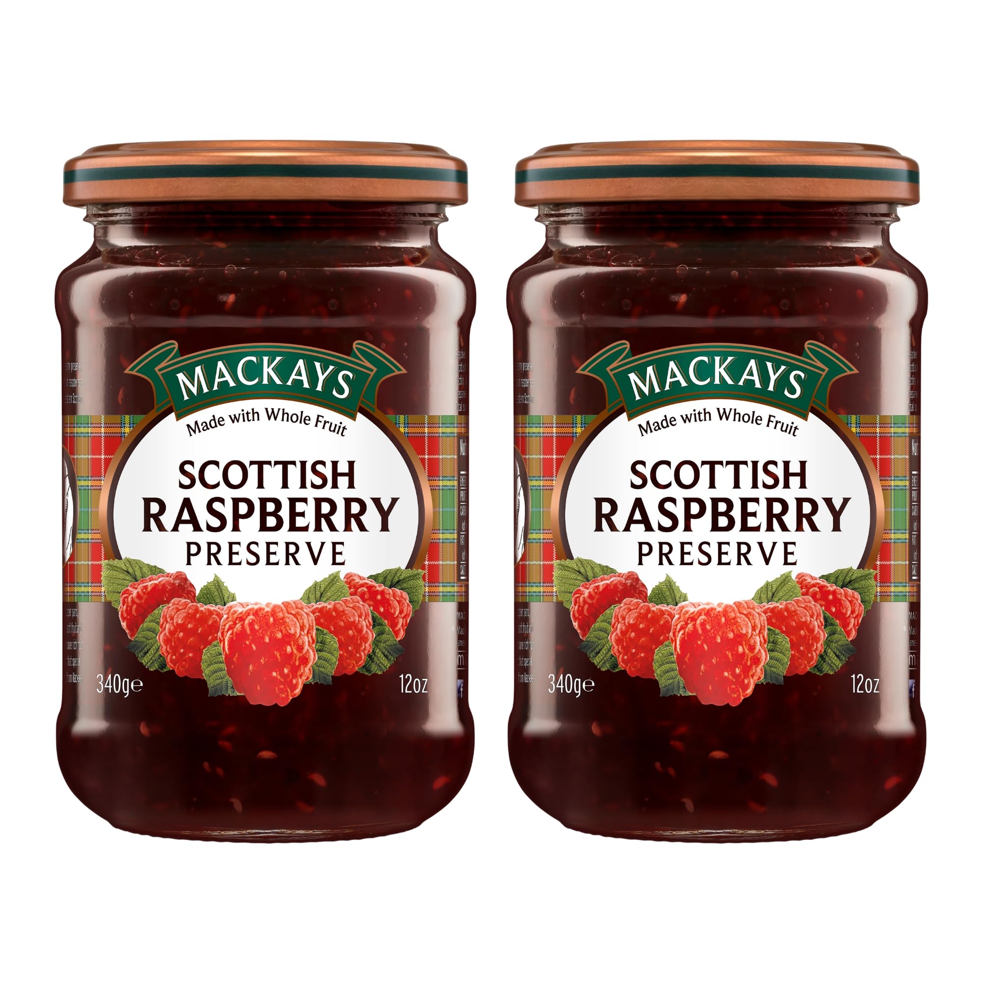 Amazon.com: Mackays Scottish Raspberry Preserve Jam 340gm (Pack of