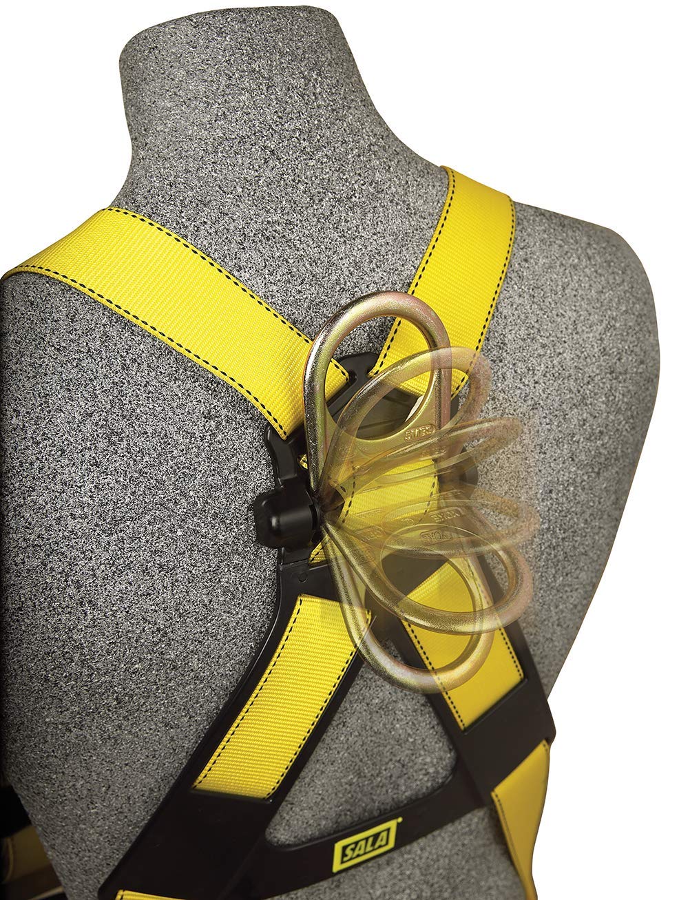 3M Personal Protective Equipment DBI-SALA 1101251 Delta Vest-Style Harness with Back D-Ring, Small, Yellow