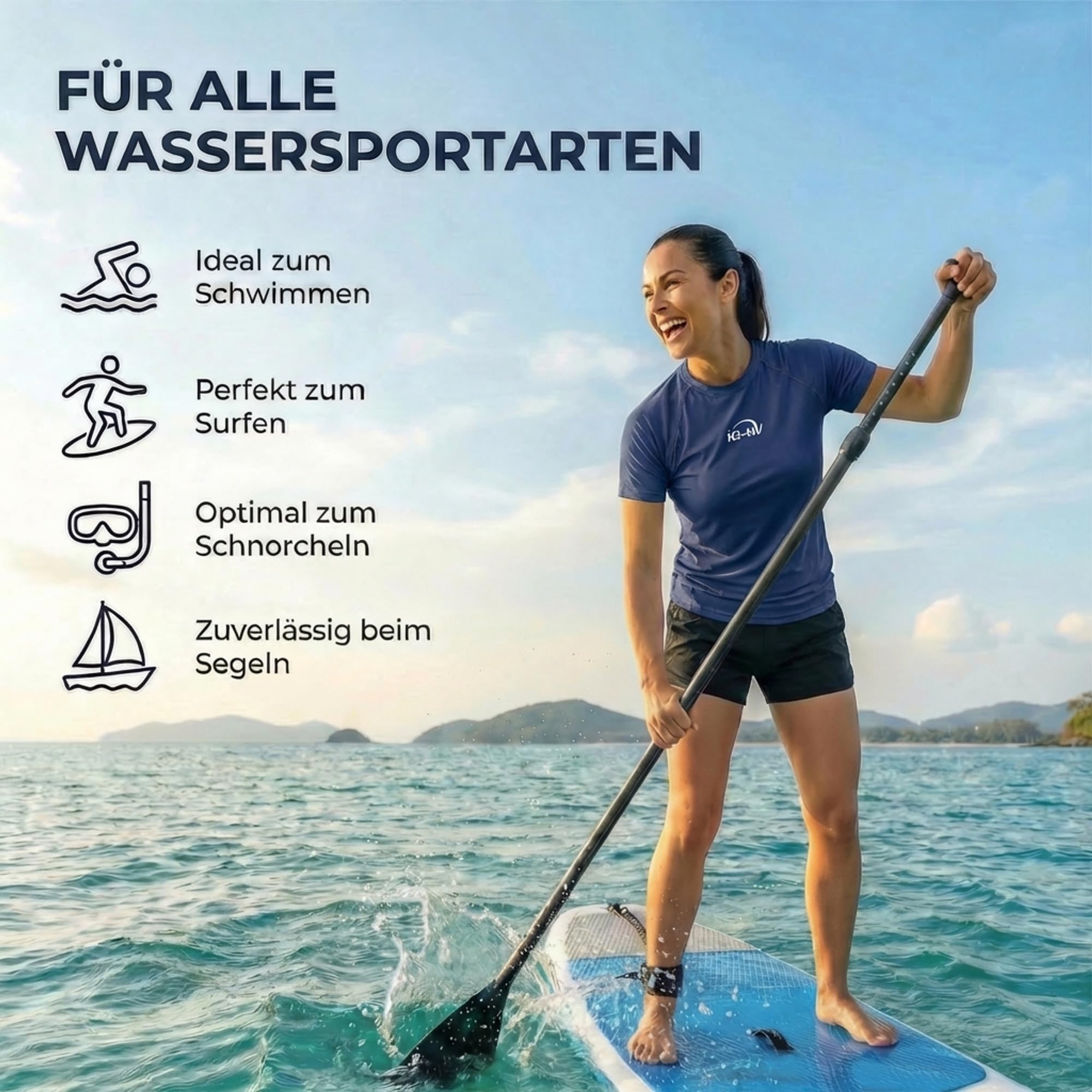 iQ-UV Damen 300 Shirt Regular Geschnitten, Uv-Schutz T-Shirt Uv T-Shirt