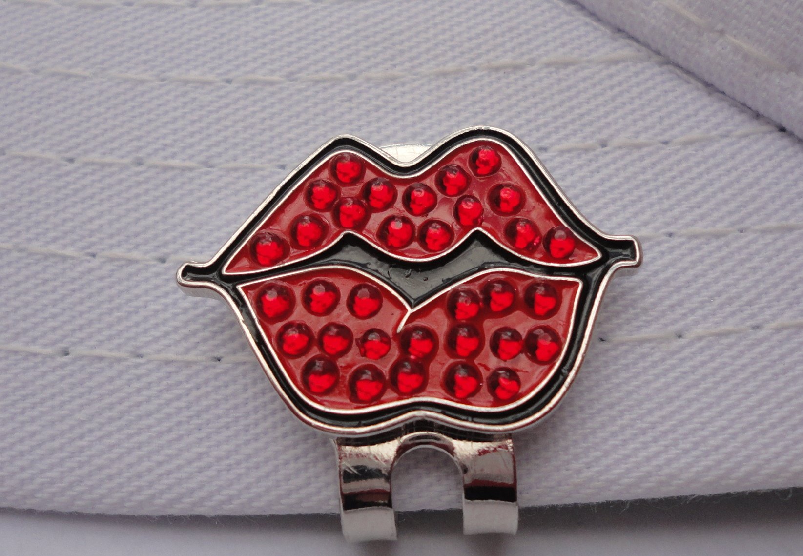 FunMarkers Red Hot Lips W/Crystals and Magnetic Hat Clip