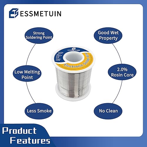 Miniatura 3 de Alambre de soldadura de núcleo de colofonia de plomo de estaño para soldadura eléctrica, placa de circuito, electrodomésticos de bricolaje,