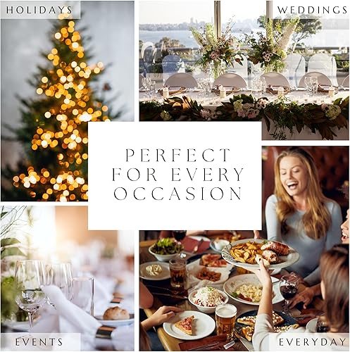 Miniatura 5 de Elrene Home Fashions Mantel de vinilo resistente al agua y a las manchas con reverso de franela, cuadrado de 52 x 52 pulgadas, diseño navideño de