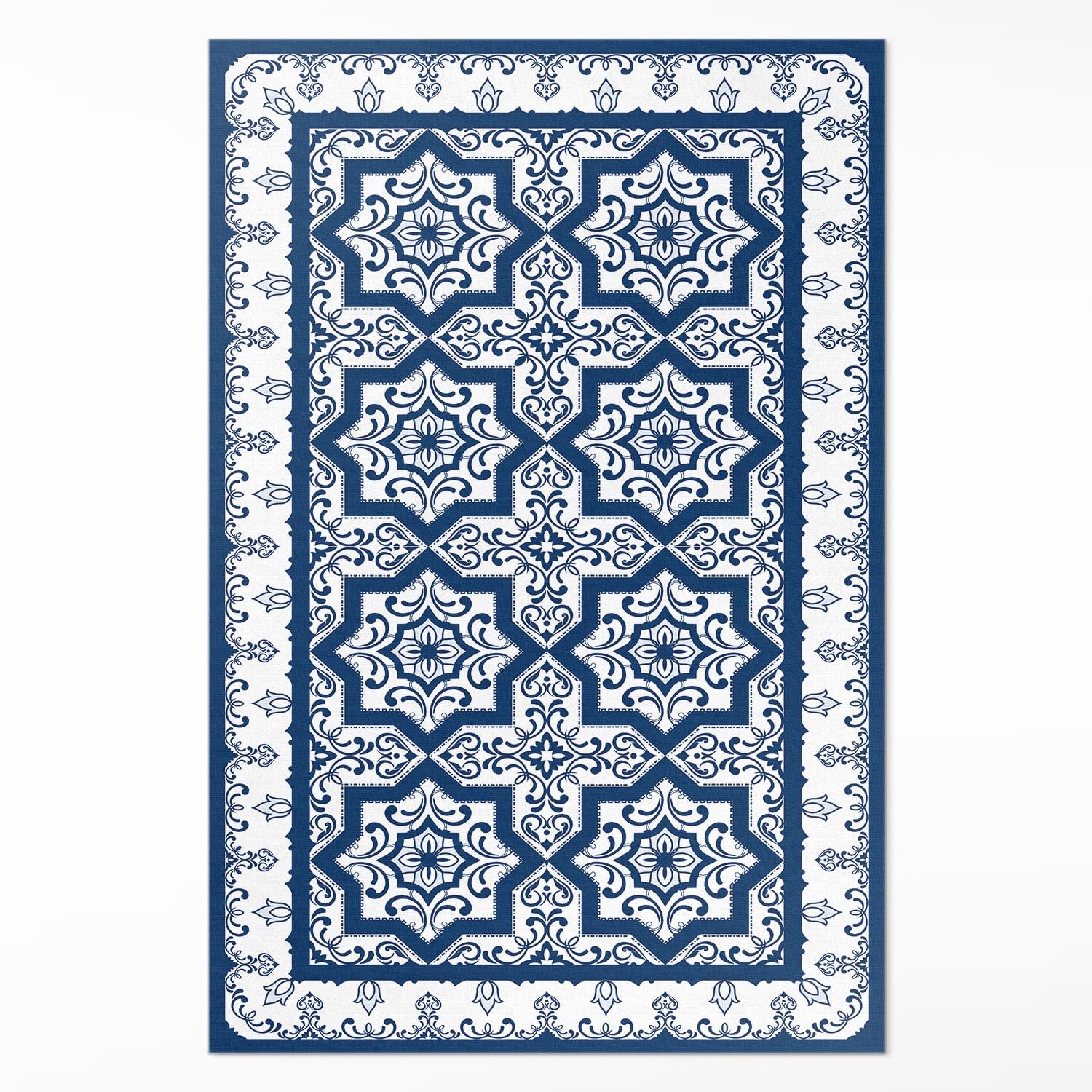 Tapis de cuisine en PVC imperméable 120x180 cm idéal pour salon et entrée