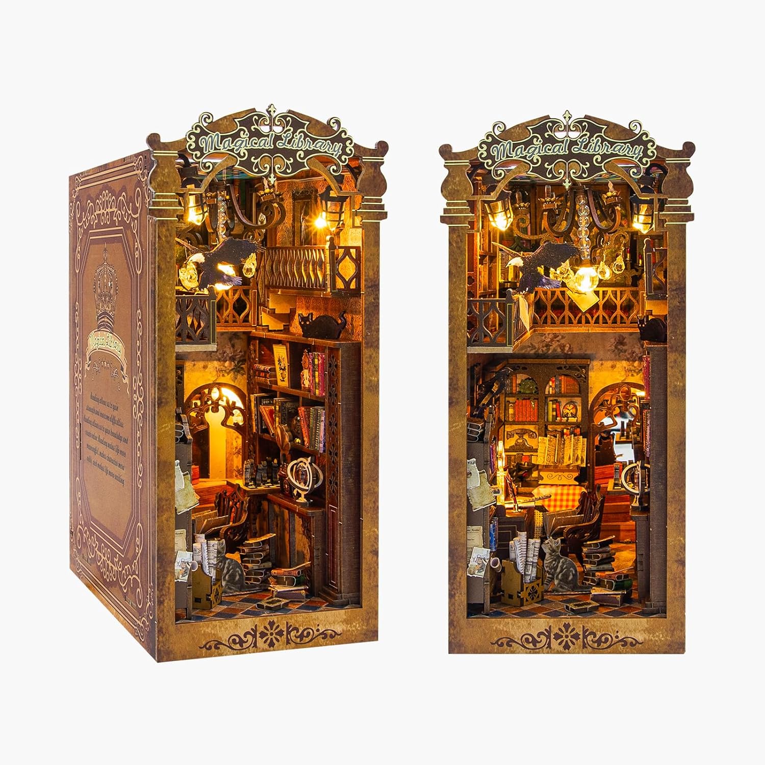 DIY Miniature House Kit, DIY Wooden Garden House with LED Light, Mini House Building Kit with Furniture for Adult Teen, DIY Adult Crafts for Home Decoration, Birthday Gifts for Family, Friends