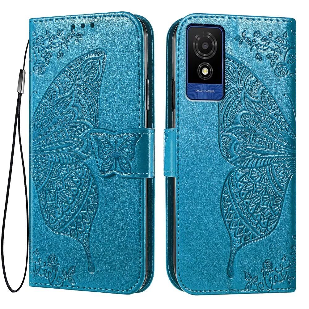 Custodia In Silicone TPU Con Gradiente Blu-Rosa Per TCL 501 - Morbida, Trasparente E Anticaduta - 2