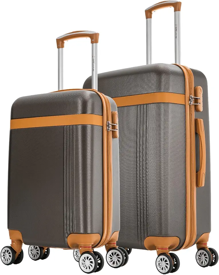 Kit de malas de viagem P/M Bruges Swiss Move Marrom