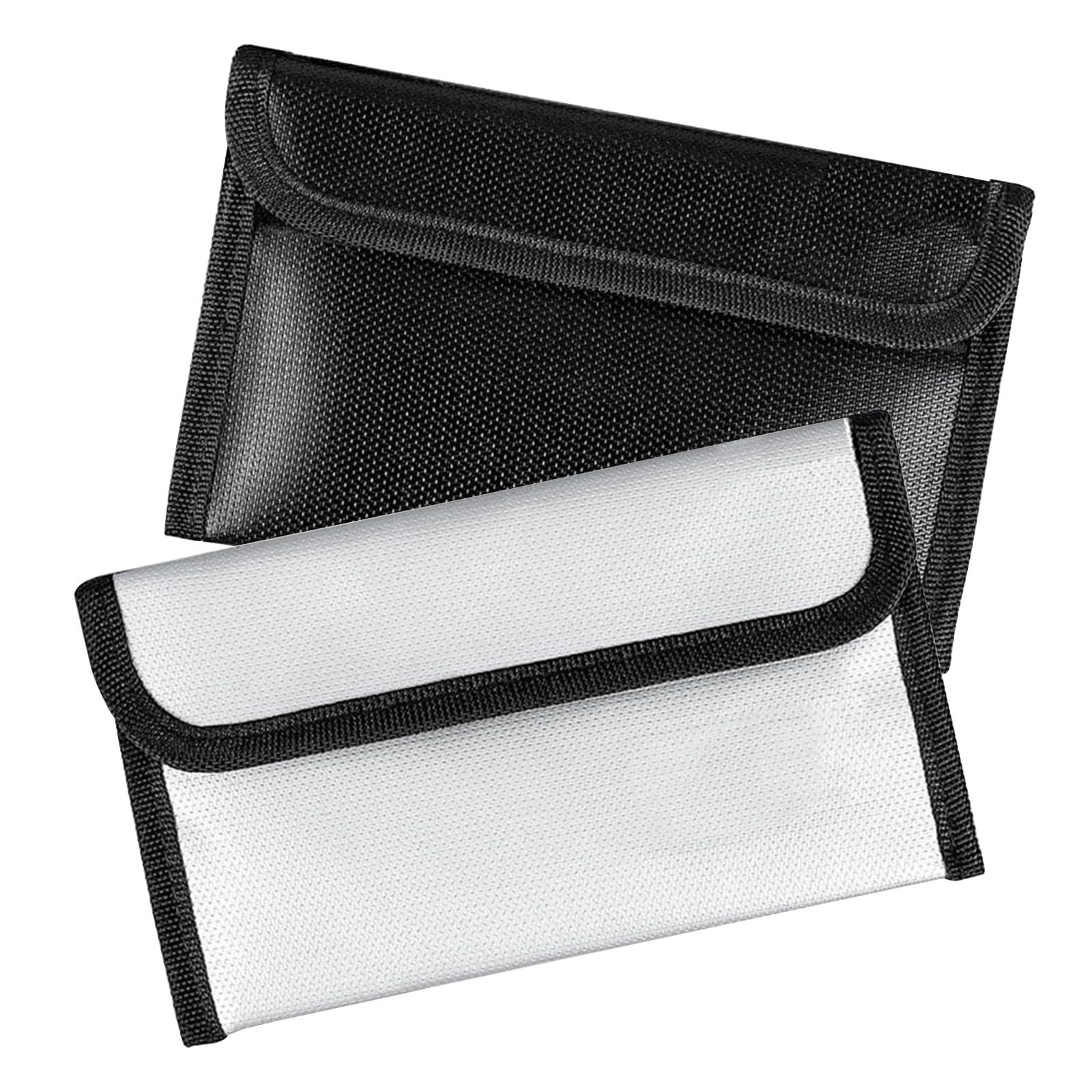 2 Piezas Carteras Ignífugas 20 x 12cm Bolsa de Seguridad Ignífuga con Cremallera Bolsas Ignífugas para Documentos para Pasaporte Dinero Efectivo Archivos Bancarios Joyería Objetos de Valor