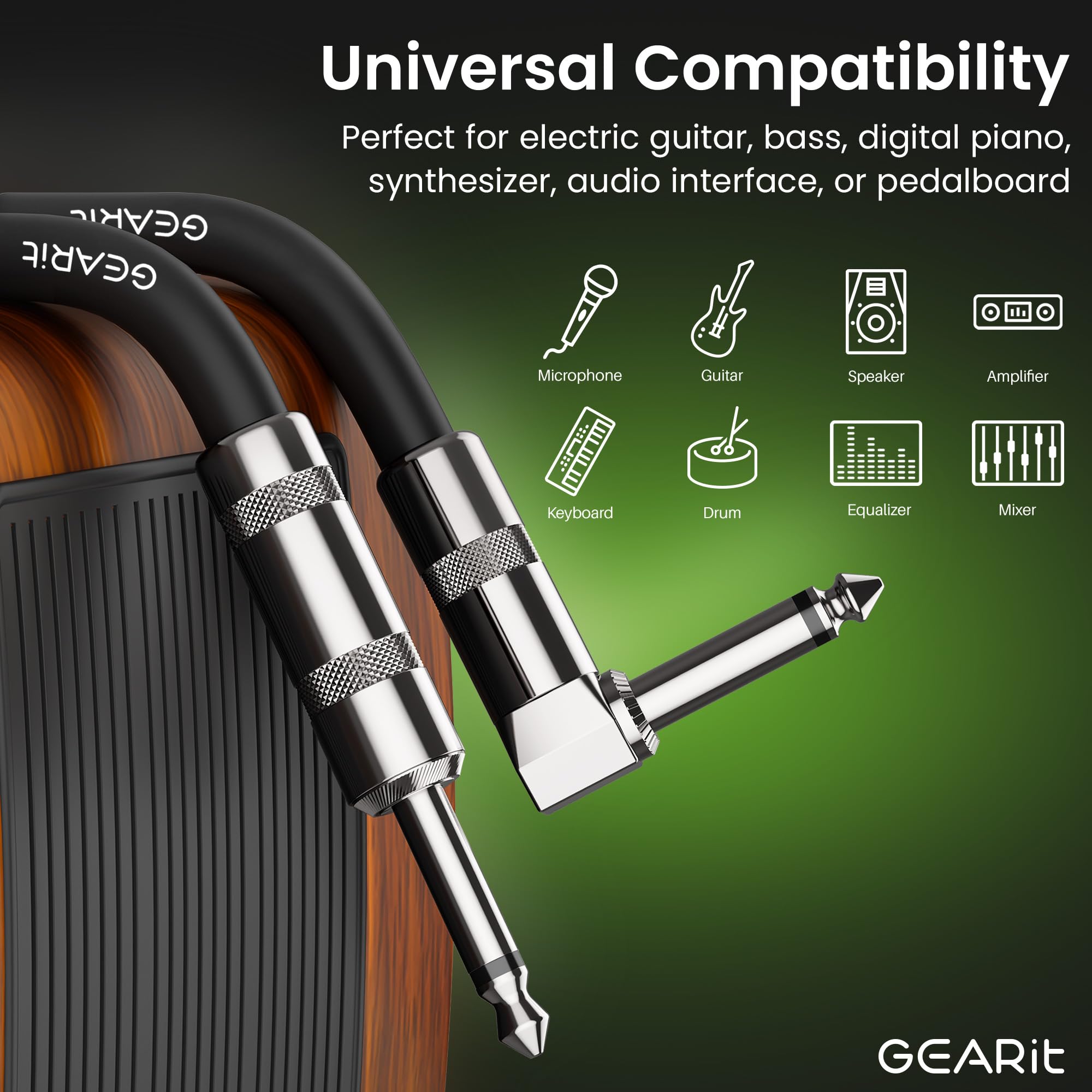 Snapklik.com : GEARit Audio Instrument Cable
