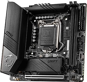 MSI MEG Z490I UNIFY【訳あり/保証あり】 MSI MEG Z490I UNIFY Mini-ITX Gaming Motherboard (10th Gen