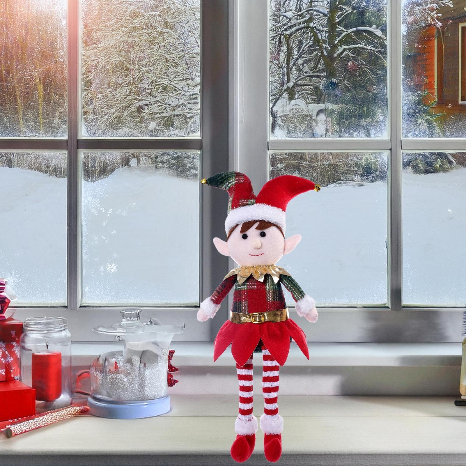 Elves Dolls For Christmas, Christmas Doll Collectibles, Long