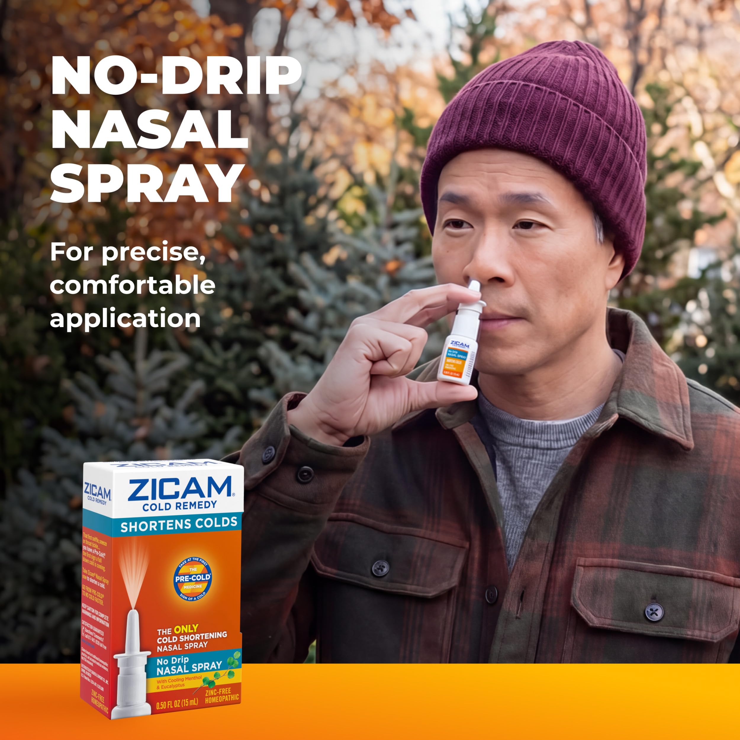 Zicam Cold Remedy No-Drip Nasal Spray, Menthol & Eucalyptus, 0.50 Fl Oz — Amazon image 3