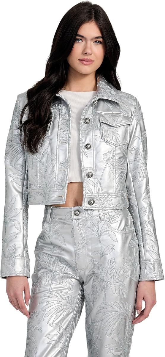 GUESS Clelia Embroidered Trucker Jacket