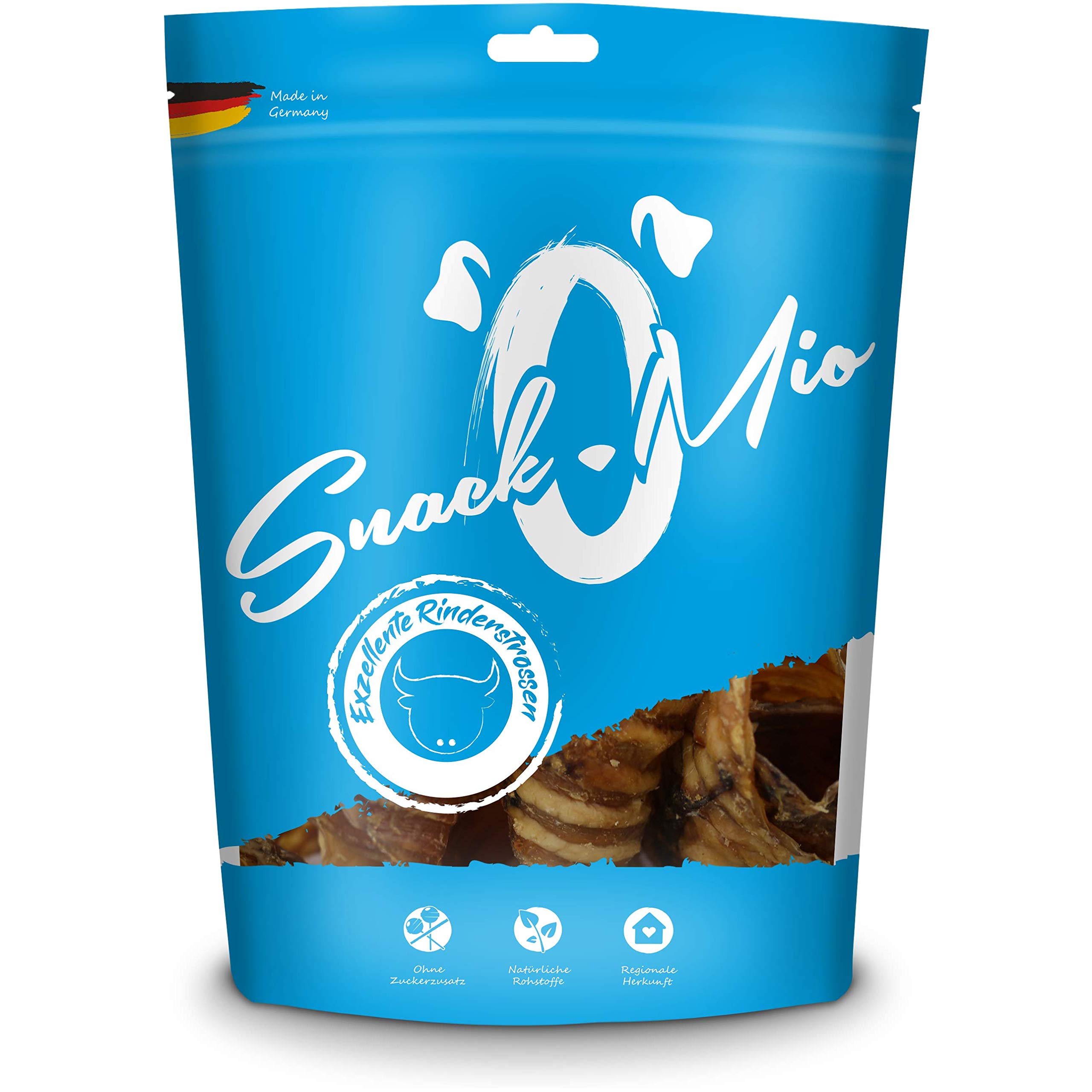 SnackOMio - Snack Premium para Perros - Excelentes brotes de Buey, sin Cereales, 1 Paquete (1 x 700 g)