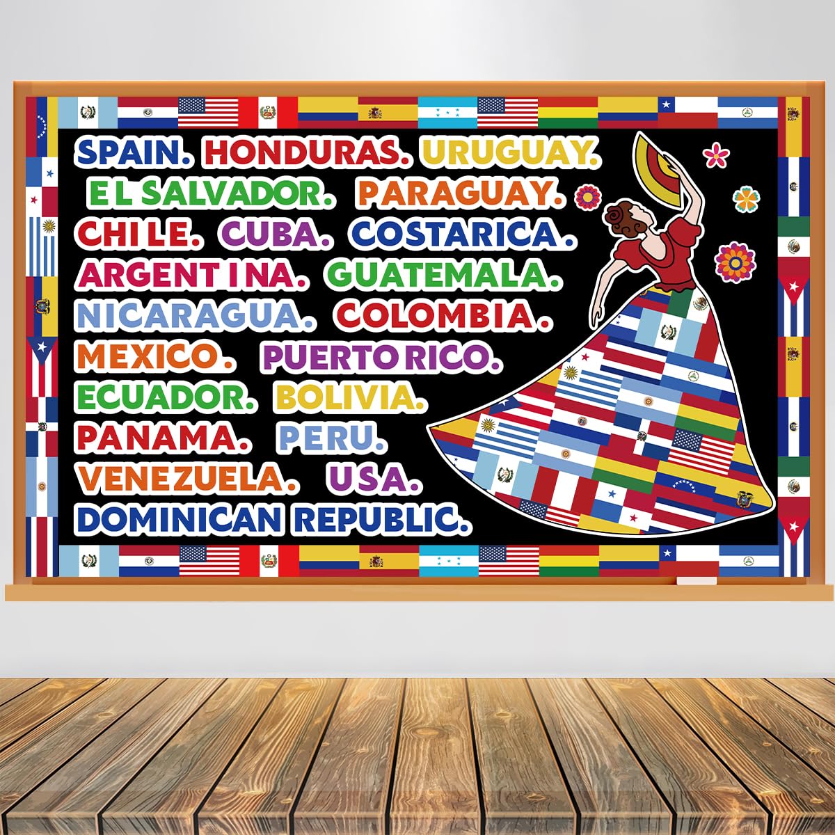 Hispanic Heritage Month Flags And Blooms Hispanic Heritage Month ...
