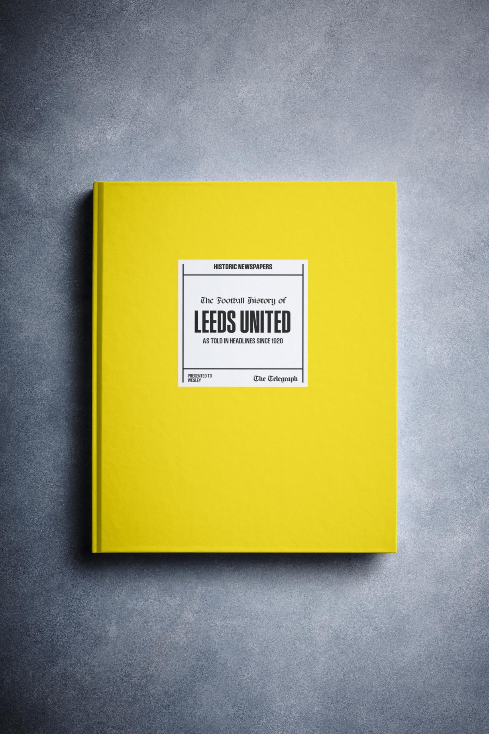 Historic Newspapers Personalised Leeds Football Newspaper History Book — image 1