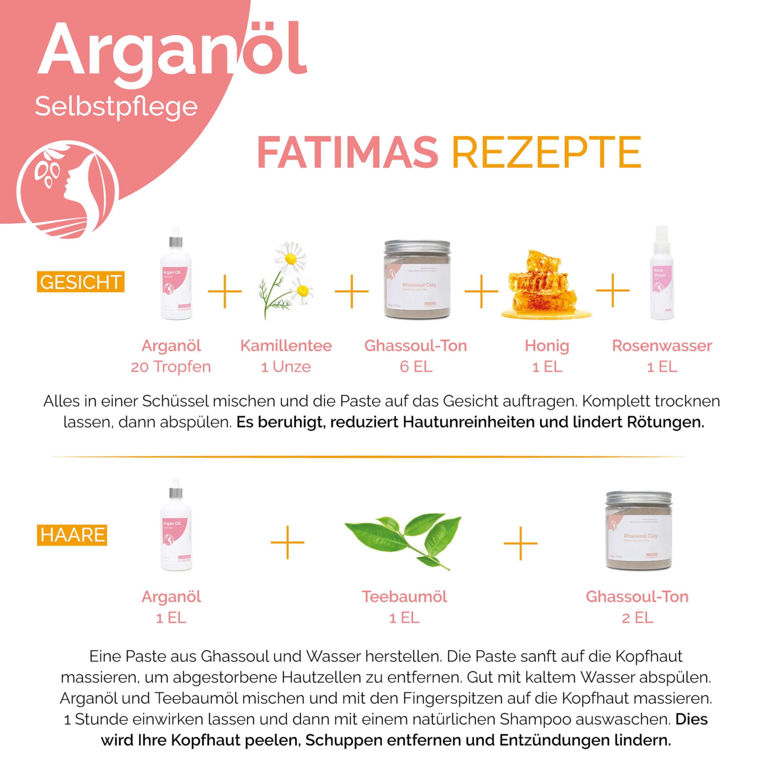 Fatima's Garden Arganöl - Bio-Feuchtigkeitscreme für Haut & Haar, 100ml