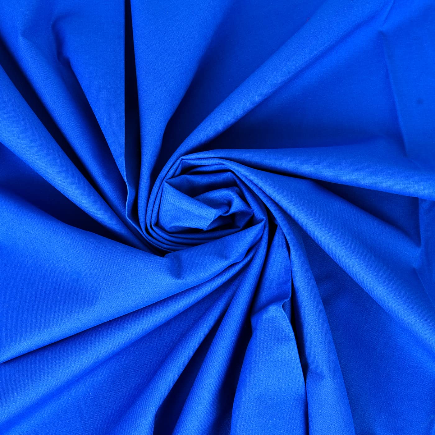 Midland Textiles 100% Cotton Fabric by The Metre 58 Inches Wide Plain 60 Square (2 Meter Pack, Royal Blue 9)