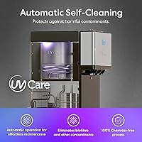 Vista 7 de Brio - Dispensador de agua con refrigerador, de carga inferior, con autolimpieza, edición limitada, 3 ajustes de temperatura, agua caliente, fría