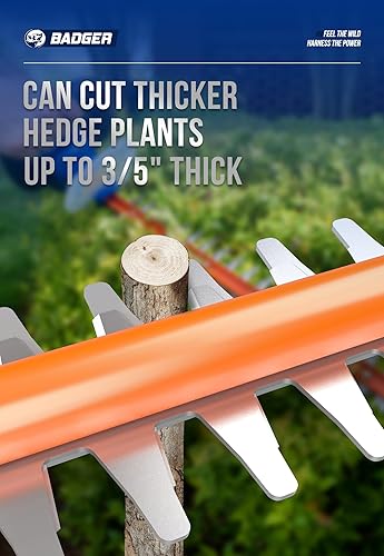 Miniatura 4 de Wild Badger Power Cortasetos inalámbrico de 22 pulgadas, batería de 20 voltios, 2.0 Ah y cargador