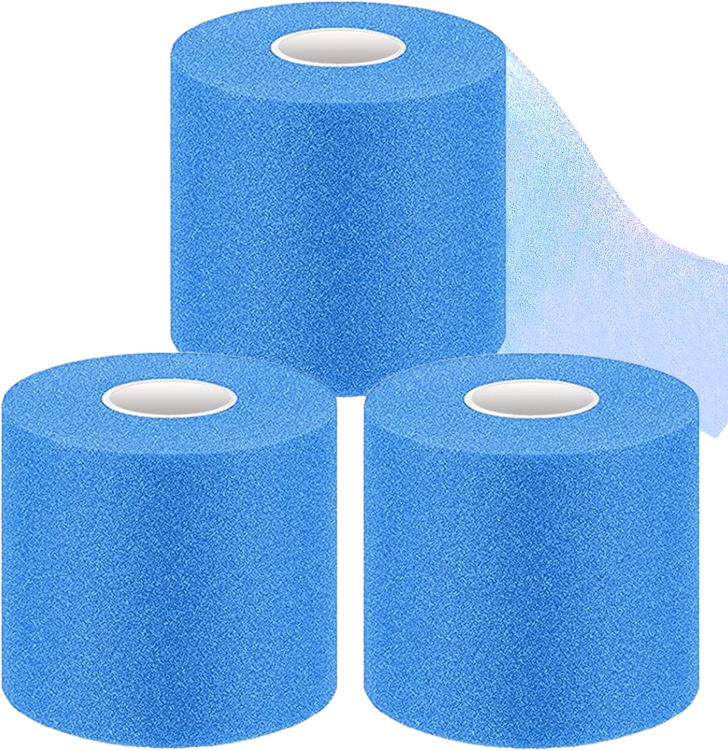 ADMITRY Pre Wrap Tape Athletic,3 Rolls Blue Prewrap