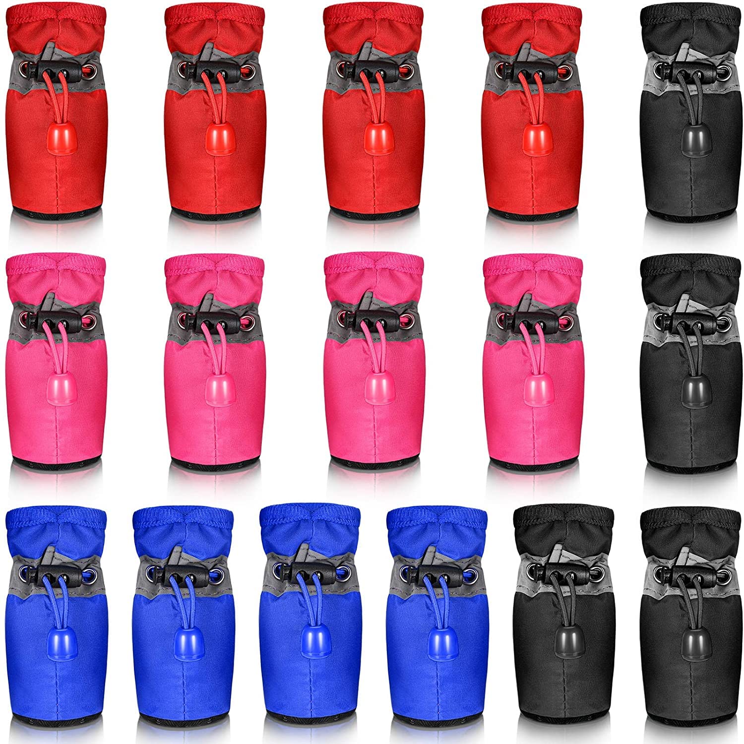 KUTKUT 16Pcs (4Sets) Washable Dog Shoes | Rain &Snow Dog Booties | Breathable Paw Protector, Upgraded Anti-Slip Soft Soled Dog & Cat Boots for ShihTzu, Poodle, Bichon etc (Size: 4) (B09R1YPLP1) Amazon Price History, Amazon Price Tracker