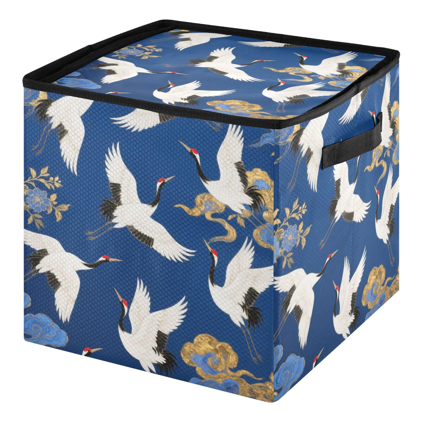 Organiseur de Noël 64 boules avec motif grue japonaise