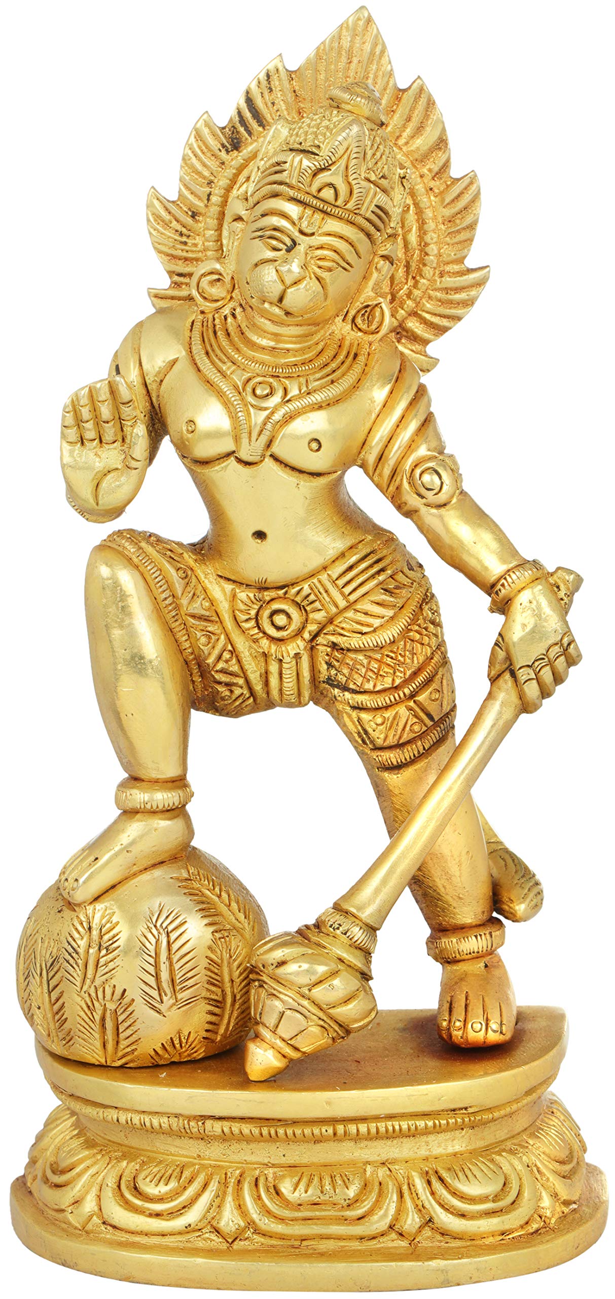 Statue de Hanuman en laiton pour créer un espace de méditation zen et harmonieux chez soi