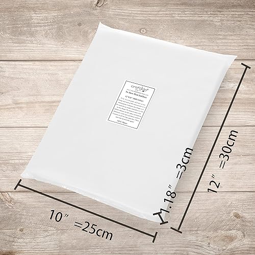 Miniatura 2 de Craftido 12 x 10 pulgadas, 100 hojas invisibles de malla estabilizadora para aros de 5 x 7 pulgadas, peso ligero de 1.8 onzas para bordado a máquina