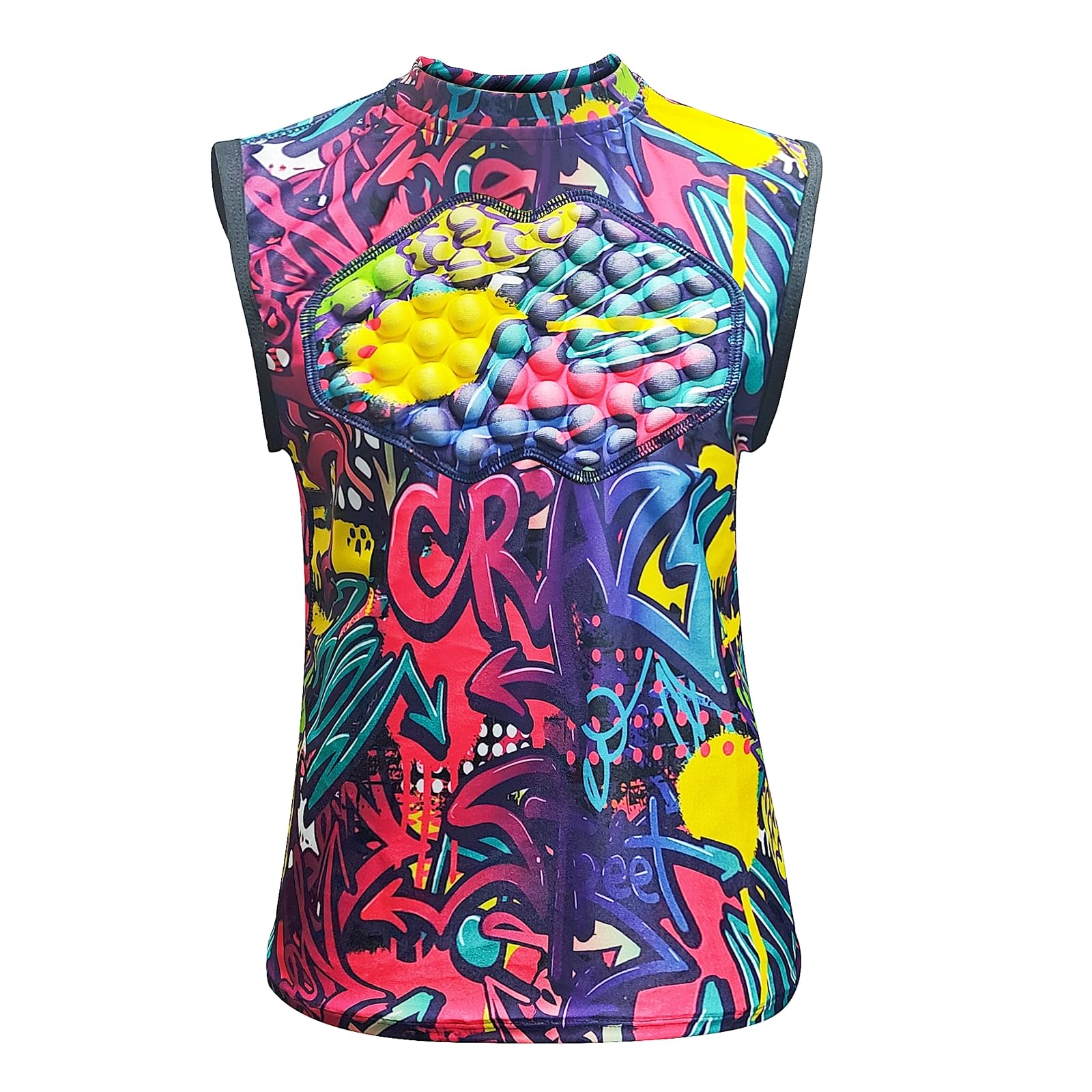 STONEKISS Youth Kids Baseball Chest Protector Shirt, Softball Heart Guard Sternum Protection Undershirt for Football, Lacrosse