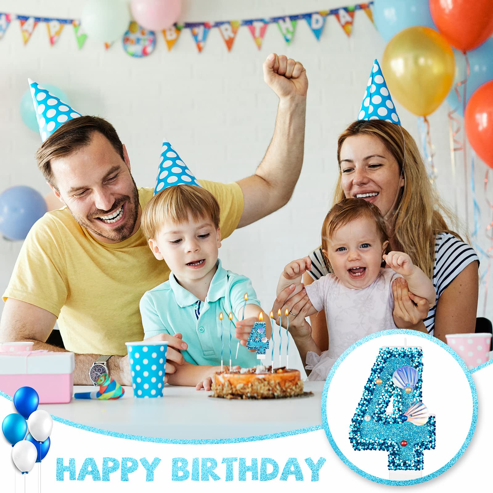 Amazon.co.jp: Landhoow 2.76インチ バースデーキャンドル シェル