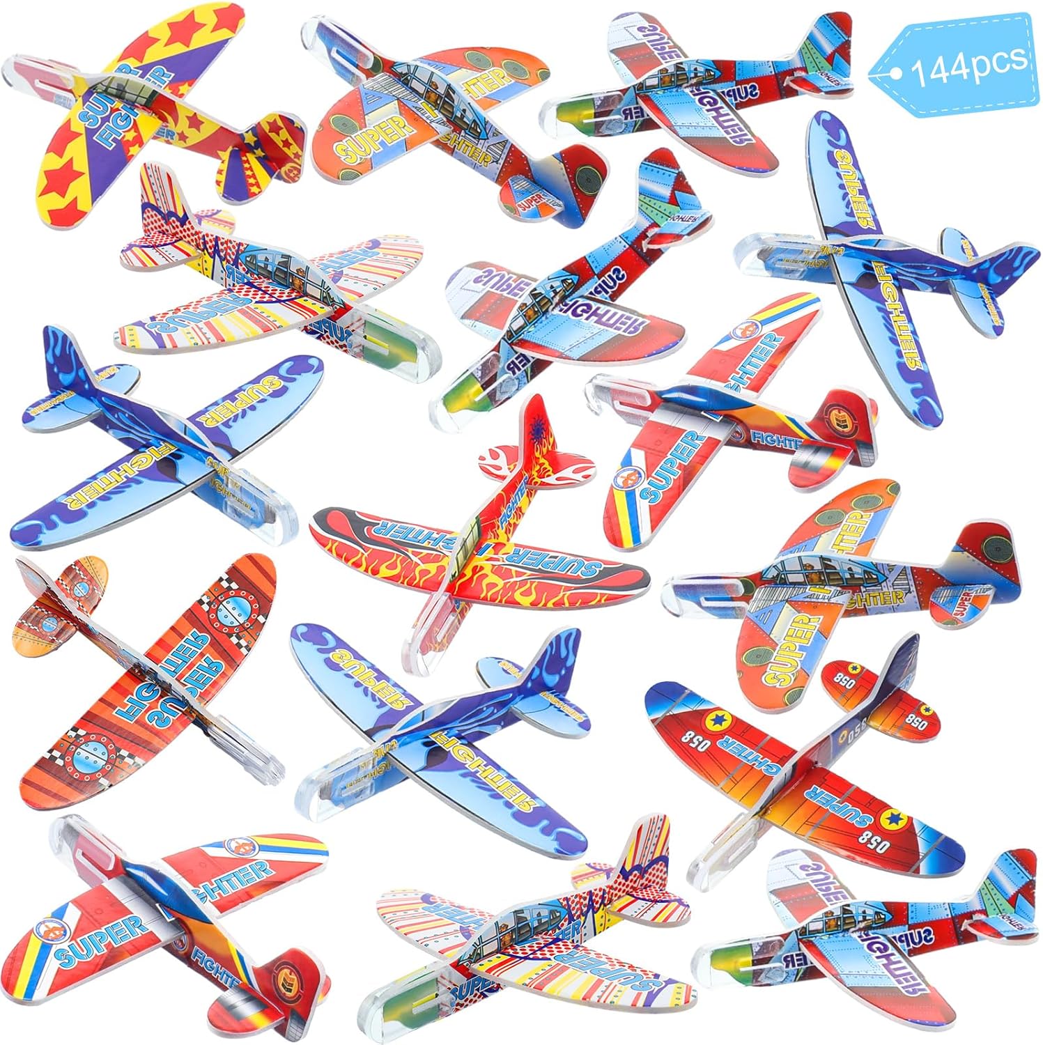 Libima 144 Pcs Foam Airplanes Toy for Kids Bulk Glider