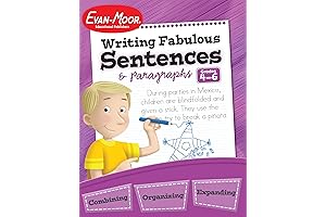Evan-Moor Writing Fabulous Sentences & Paragraphs: Engage Grade 4-6 Students in Sentence...
