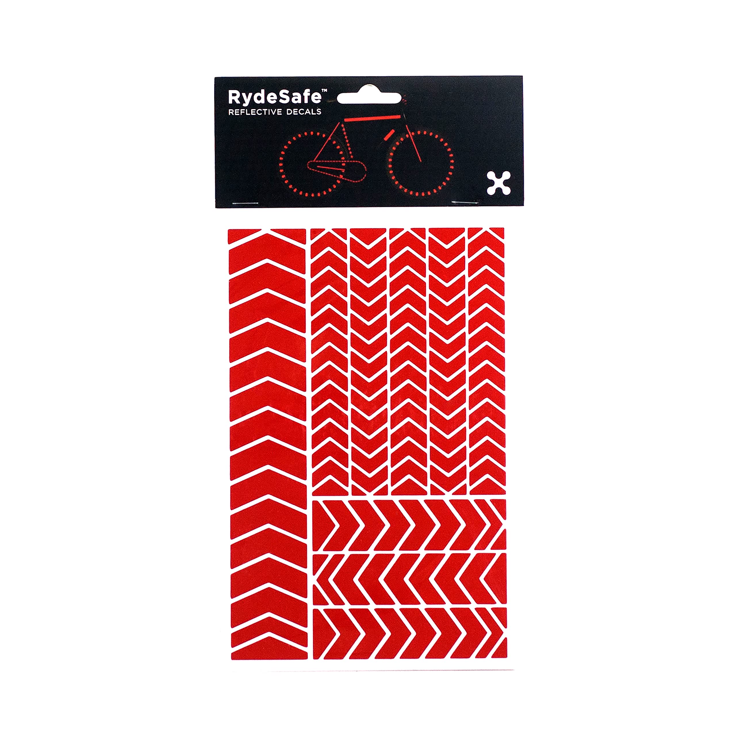 RydeSafe Reflective Decals Chevron Kit Red
