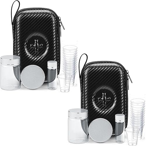 Juego de 16 piezas de servicio de comunión portátil, regalos para sacerdotes católicos, juego de comunión 12 tazas de comunión, estuche rígido con