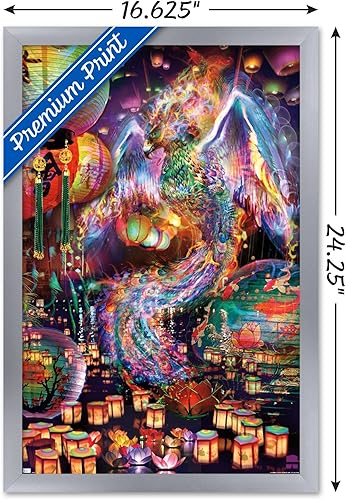 Miniatura 3 de Trends International Jumbie - Póster de pared de Phoenix, 14.72 x 22.37 pulgadas, versión enmarcada plateada