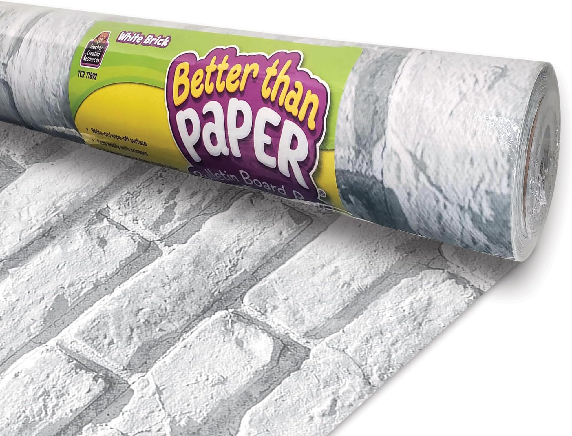 Teacher Created Resources White Brick Better Than Paper Bulletin Board Roll