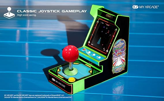 My Arcade Galaga Joystick Player: Galaga and Galaxian Console, 3.5 Screen | Retro Gaming, Arcade Classics, Birthday Gifts, Collectibles