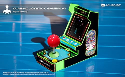 Miniatura 7 de My Arcade New Galaga Red Joystick Player: Galaga and Galaxian Portable Console, Retro Games - 3.5" Full Color Display