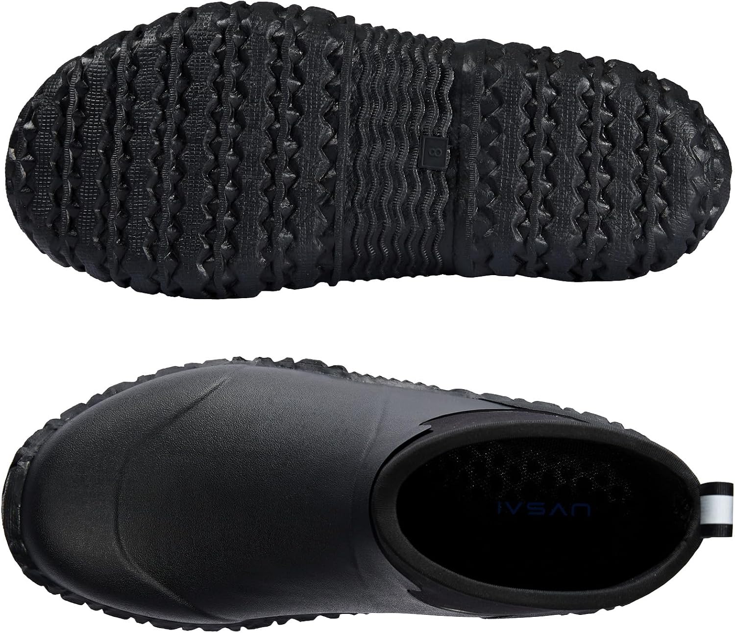 Men's Waterproof 5.3-inch Ankle High Garden Shoes Rain Boots Slip-On Footwear for Gardening Farming Lawn Care Yard Work