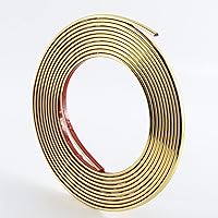 Vista 2 de Gaahing Moldeo de despegar y pegar de 16.4 pies y moldura de pared, tira decorativa flexible y autoadhesiva para azulejos, espejos, techo, piso