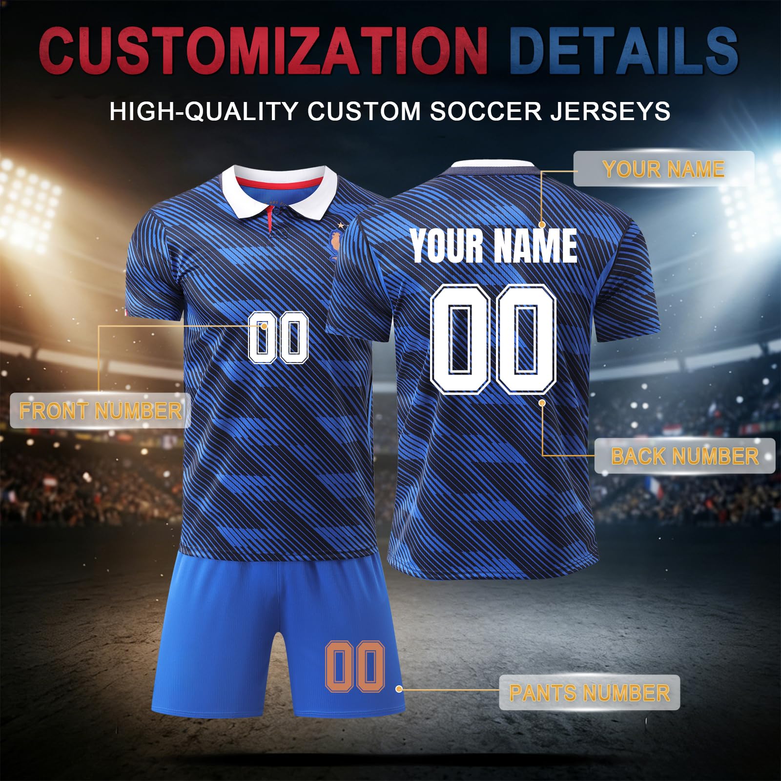 2026 Fan Soccer Jersey for Kids and Adult Personalised International Jersey with Name Number - 3