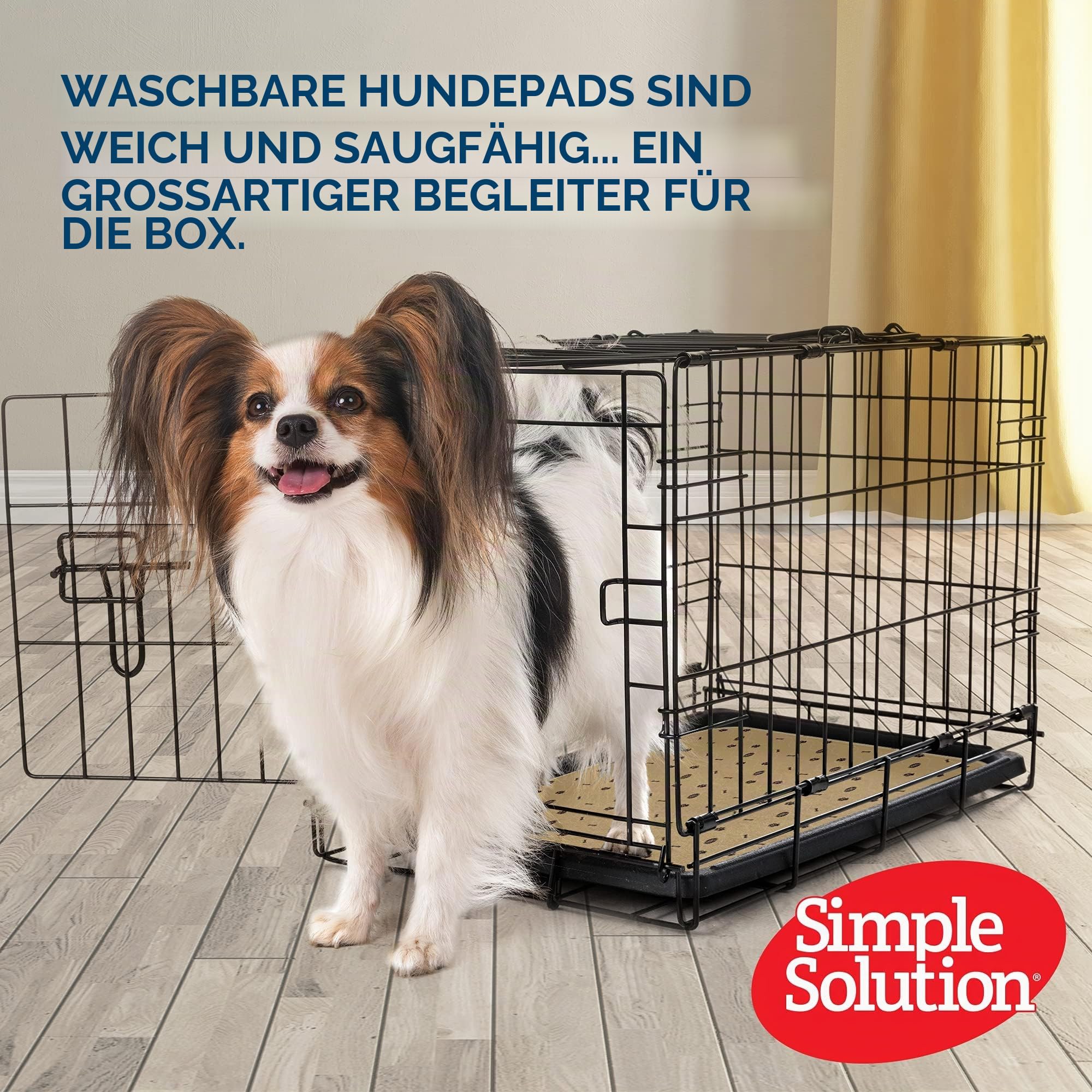Simple Solution Waschbare Trainings- und Reise-Hundekissen, wiederverwendbare Hundekissen, saugfähig und geruchshemmend, 2er-Pack