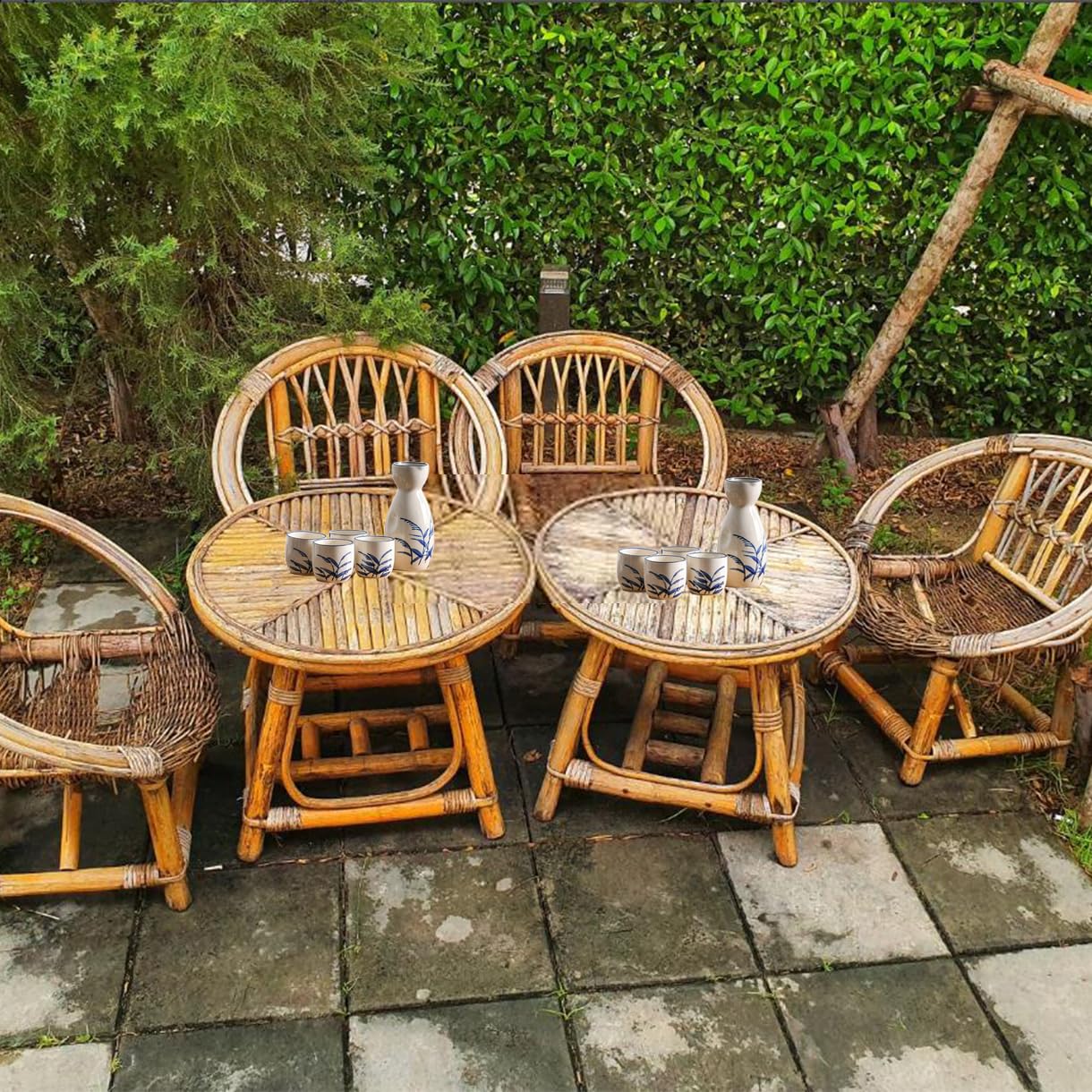 Tradizionale Set di Sake, Set da Tè in Porcellana Cinese, Set di Sake Tradizionale Ceramica, per Ristoranti, Case, Taverne, Caraffa di Sake con 4 Tazze di Sake, Idea Regalo(Latte Bianco)
