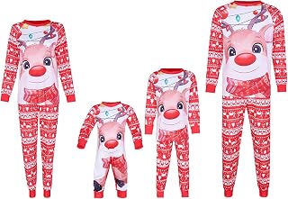 Family Christmas Pjs Matching Sets Christmas Matching Jammies Soft Xmas Holiday Print Sleepwear for Family