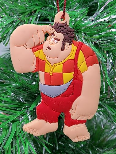 Wreck It Ralph Ornament - Character-based, Vibrant, Red, Christmas