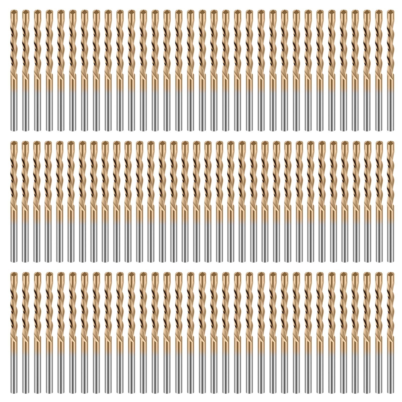 100 Pcs Drywall Bit 1/8 Inch Spiral Saw Tip Cutting Bits Drywall Multipurpose Guide Point Cutting Bits Drywall Router Bits Drywall Tools M2 High Speed Steel for Use with Spiral Saw (100)